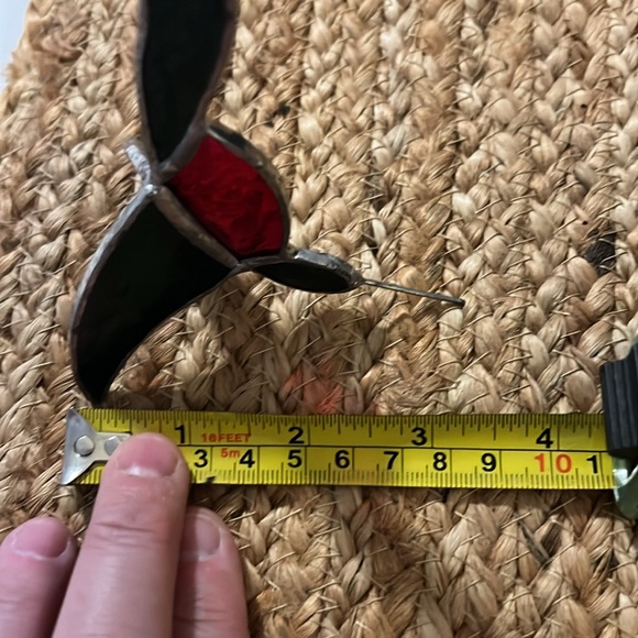 Handcrafted Humming Bird stained glass. EUC. - Picture 7 of 8